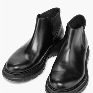 Stuart Weitzman Glossy Black Men's Boots